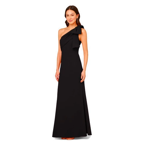 Adrianna Papell Women's Stretch Crepe Long Dress