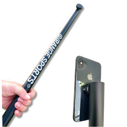 IRangeSports Phone Monopod Stick by iRangeSports - 37 INCH Heavy Duty Aluminum - Magsafe Compatible - Lightweight & Portable Phone Stand - Easily Film Steady Video On and Off The Golf Course - 5 Stars