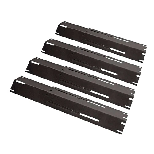 Unicook Universal Replacement Heavy Duty Adjustable Porcelain Steel Heat Plate Shield, Heat Tent, Flavorizer Bar, Burner Cover, Flame Tamer for Gas Grill, Extends from 11.75