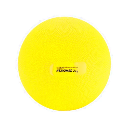 KETTLER Gymnic Heavymed 2 Medicine Ball, 15cm/2 kg/4.4 lb, Yellow