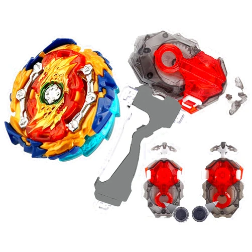SUPERBLADE Bay Blades for 8-12 B-184 Launcher Set Gaming Top Toys B-139 Booster Wizard Fafnir.Rt.Rs Sen Bey Battling Tops Burst Left Right Launcher Grip Play Blade Blades for Boys 6-8 Festival Gifts