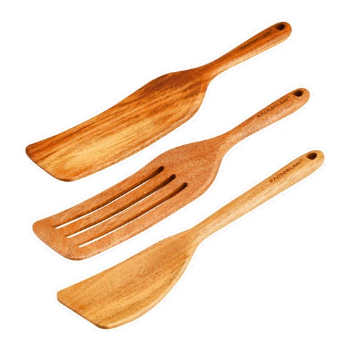 Rachael Ray Tools & Gadgets Kitchen/Cooking/Utensils Set, 3 Piece, Acacia Wood
