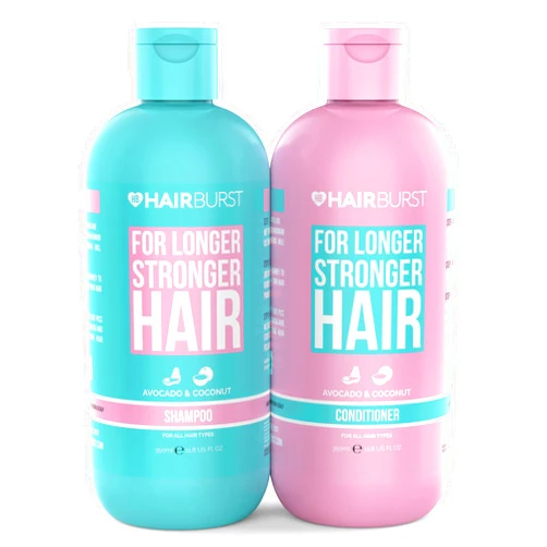 HAIR BURST Shampoo and Conditioner Set — SLS Free Hair Growth and Thickening Treatment for Women - Coconut and Avocado Scented - Suitable for All Types, Promotes Strong and Healthy Hair