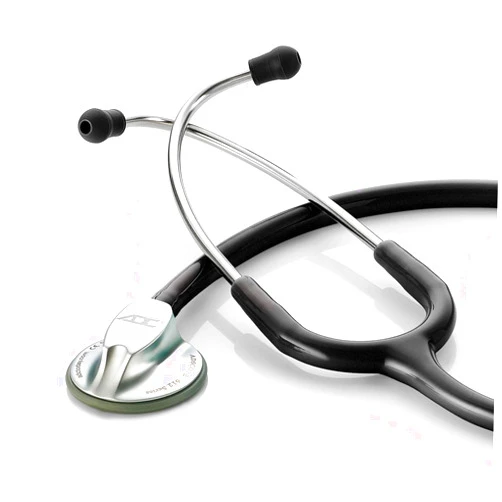 ADC 612BK Adscope Lite Model 612 Lightweight Platinum Clinician Stethoscope with Tunable AFD Technology, 30.5