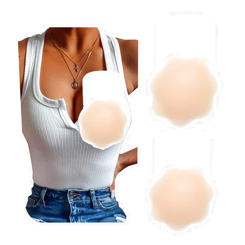 JOEEOS Pasties Nipple Covers Nipple Pasties Breast Lift Tape Large Silicone Nipple Cover Reusable Breast Tape