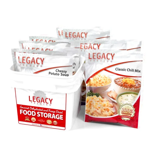 Legacy Premium Long Term Gluten Free 72 Hour Emergency Food Kit: 32 Large Servings - 9 lbs Disaster Prepper Freeze Dried Meals - Disaster Insurance Supplies with 25 Year Shelf Life