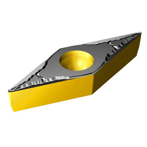 Sandvik Coromant, VBMT 331-PM 4325, CoroTurn 107 Insert for Turning, Carbide, Diamond 35°, Neutral Cut, 4325 Grade, Ti(C,N)+Al2O3+TiN, Inveio™ Coating Technology (Pack of 10)
