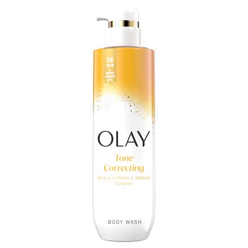 Olay Body Wash for Women, Tone Brightening Exfoliation, Vitamin C Serum Complex, Renew Moisture, Free of Parabens & Phthalates, Vitamin B3 Lameller Technology, For All Skin Types, 20 fl oz