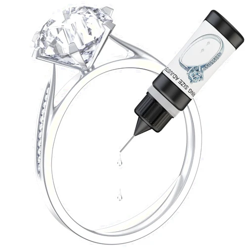 HiFan Ring Size Adjuster for Any Loose Rings, Ring Guard Tightener Invisible Curable Adhesive with UV LED Lamp, Easy to Disassemble Traceless Ring Resizer Glue
