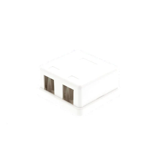 Networx Keystone Jack Surface Mount Boxes (2 Port, White)