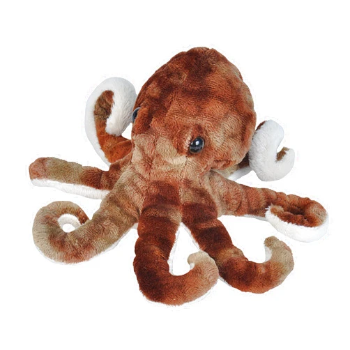 Wild Republic Octopus Plush, Stuffed Animal, Plush Toy, Gifts for Kids, Sea Critters, 8