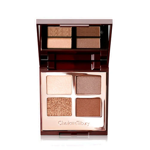 Charlotte Tilbury Luxury Palette Eyeshadow - Shimmer, Metallic & Satin Matte Eyeshadow Quad with a Rich Powder Formula - Includes 4 Complementary Shades