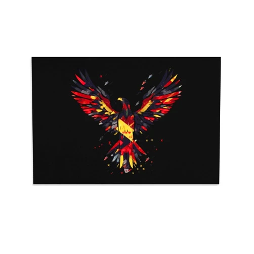 Generic German Flag Eagle Canvas Painting Wall Art Poster Hanging Picture Artwork Decor for Living Room Bedroom Office