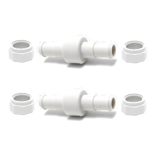 ATIE 280, 380, 180 Pool Cleaner Hose Swivel D20 and Hose Nut D15 Combo Kit Replacement For Zodiac Polaris 280, 380, 180 Pool Cleaners (2 Pack)