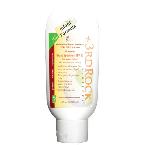 3rd Rock Essentials Sunblock For Kids - Safe, Toxin-Free And Natural Zinc Sunscreen For Infants And Children Single Item