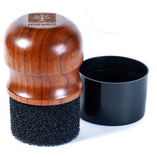 Mevell Cutting Board Oil Applicator, Great for Butcher Blocks, Counter Tops, and Wooden Utensils - Wax, Cream & Conditioner Applicator, Walnut Wood Handle