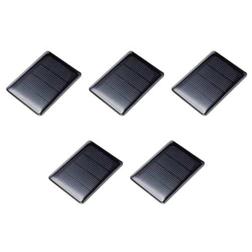 DMiotech 5 Pack 2V 120mA 60mm x 45mm Mini Solar Panel Cell for DIY Electric Power Project