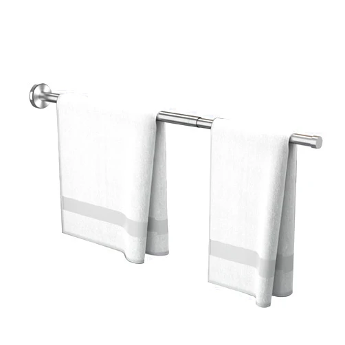 FFK Bathroom Towel Bar Towel Rail with Adjustable Bar Heavy Duty Hand Towel Rack Holder for Hangering Bath Towels Clothes Hanger Shower Curtain Rod Wall Mounted Extended to 27.6 Inch Stainless Steel