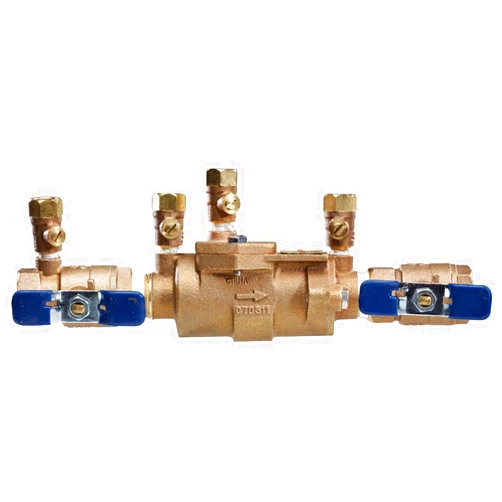 Febco 1113 850-QT Double Check Valve Bronze Body Quarter Turn Shutoff, 1