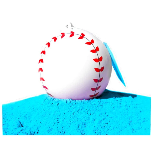 J&M Gender Reveal Baseball for Baby Showers and Reveal Parties - 100% All Natural Holi Powder (Blue)