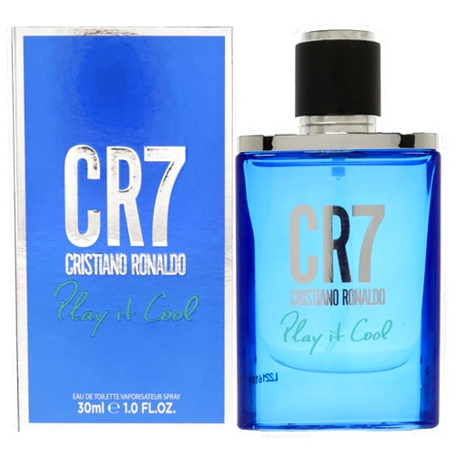 Cristiano Ronaldo CR7 Play It Cool - Blends Bright Citruses And Aromatic Fougere Notes - Fresh, Invigorating And Sensual - Light Enough For Everyday Wear - Masculine Fragrance - 1 Oz EDT Spray