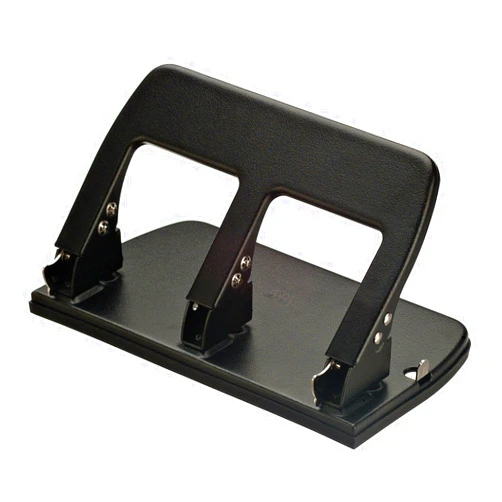 Officemate Medium Duty 3 Hole Punch with Ergonomic Handle, 30 Sheet Capacity, Black (90088)
