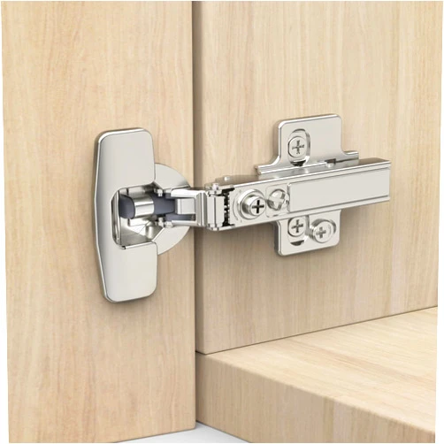 Chibery 10 Pack Frameless Full Overlay Soft Close Concealed European Hinges, Self Closing Satin Nickel, 105 ° Open Angle 4D Adjustment, Speed Control, Clip On, Stainless Steel for Cabinet Door