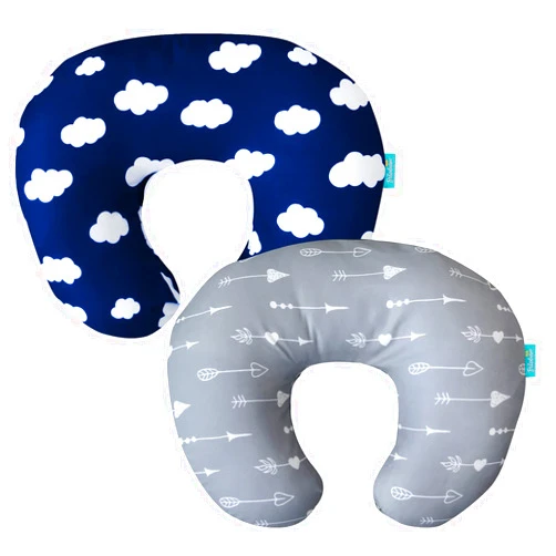 Biloban Nursing Pillow Cover 2 Pack for Breastfeeding Pillow, Ultra Soft and Cozy Nursing Slipcovers, Snug Fits for Boppy, Perfect Choice for Mom