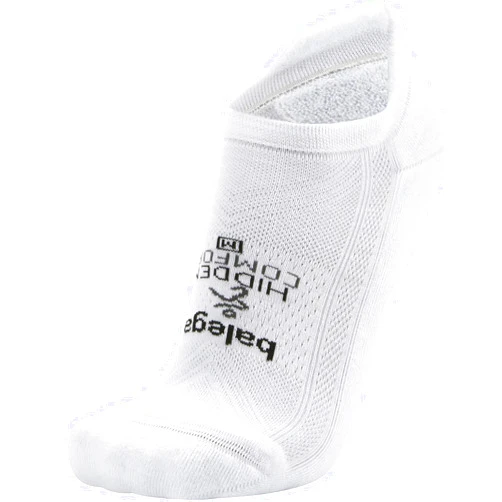 Balega Hidden Comfort Performance No Show Athletic Running Socks for Men and Women (1 Pair), White, Small