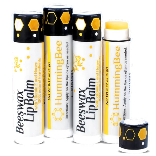 HummingBee Adventure-Ready Lip Care. All-Natural Lip Balm Pack for Outdoor Enthusiasts - Perfect for Backpacking, Hiking, Running, and Fishing - Set of 4