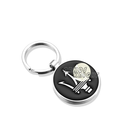 ARKOSKNIGHT Creative Car Logo Keychain for Car 3D Chrome Metal Alloy Key Chain Gifts for Women and Men Keyring Universal Size