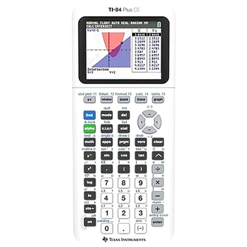 Texas Instruments TI-84 Plus CE Color Graphing Calculator, Bright White