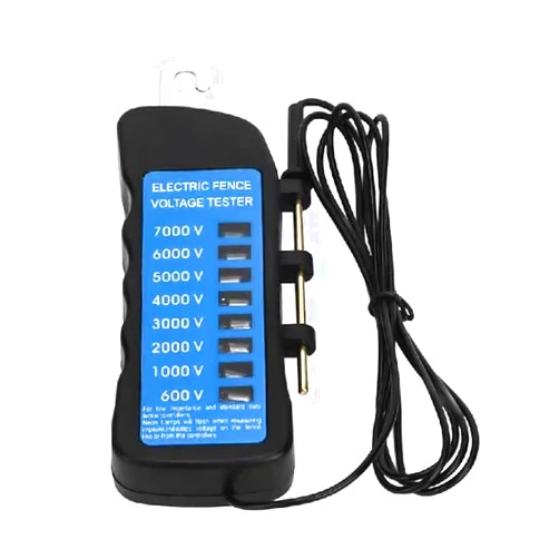 NATEFEMIN Electric 8 Neon Light Voltmeter 600V-7KV Farm Fence Tester Accessory
