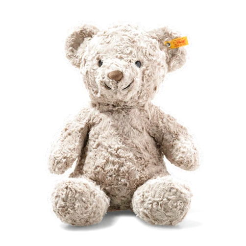 Steiff Honey Teddy Bear – Soft Cuddly Friends, Premium Plush Stuffed Animal Toy for Kids (Tan, 15