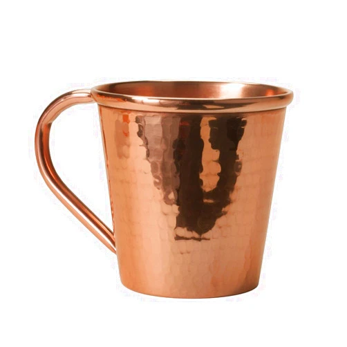 Sertodo Copper Moscow Mule Mugs | Single, 12 oz Capacity | Copper Handle | 100% Pure Copper, Heavy Gauge, Hand Hammered