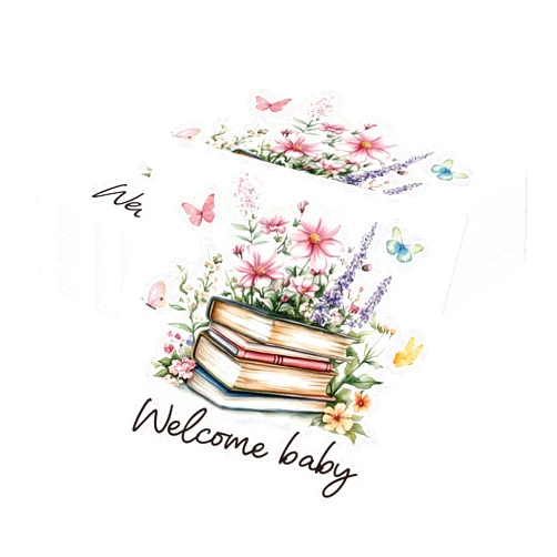 Musaeva Book Themed Party Decorations - 50 Pcs Storybook Baby Shower Paper Napkins Decorations, Welcome Baby Party Decor Supplies for Gender Reveal