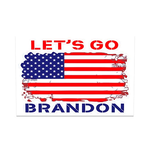 JP's Parcels Funny Tool Box Magnet Sign - 4x6 in. FJB Let's Go Brandon American Flag