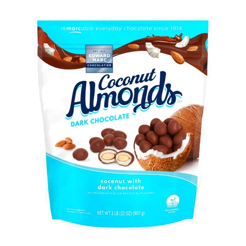Edward Marc Chocolatier 32oz Edward Marc Chocolatier Coconut Almonds with Dark Chocolate (2-pack)