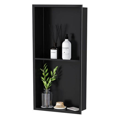 Neodrain No Tile Shower Niche, Stainless Steel Wall Niche 13.1