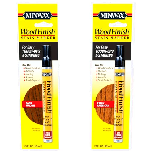 Minwax Wood Stain Marker 2-Pack for Dark Walnut and Early American Touch-Ups
