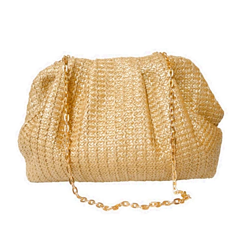 StilvollMao Straw Clutch Purse for Women Evening Handbag Woven Beach Clutch Crossbody Bag