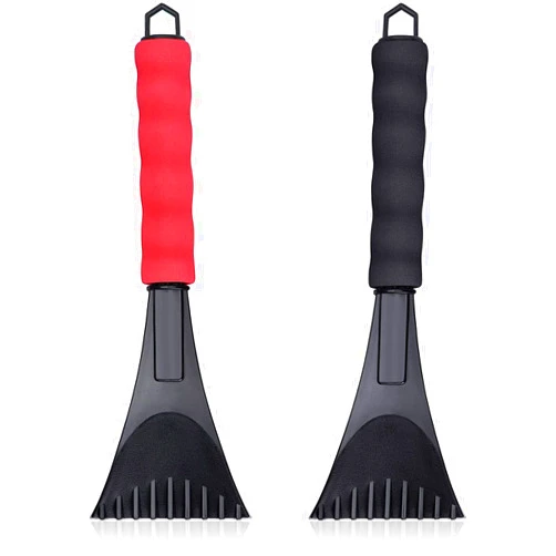 EcoNour Windshield Ice Scraper for Car | 2 Pack Scraper to Remove Snow, Frost, and Ice | Ice Crusher for Car Window with Foam Handle for Perfect Grip | Ice Removal Accessories