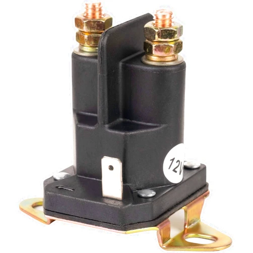 BlueStars 435-700 Starter Solenoid 3 Terminal 12V - For Husqvarna Most Riders Zero Turn mowers 539101714 Trombetta 812-1221-211 854-1221-210 Bobcat John Deere Snapper MTD 93265-9 93265WR 93265-WR