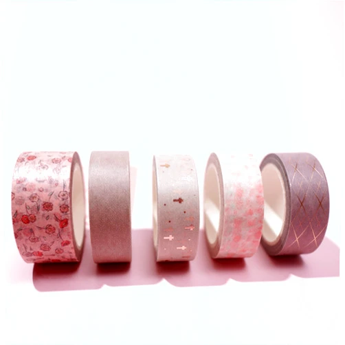Idyllic Grace - Washi Tape Set - Rose Gold Foil - Christian - Decorative Scrapbook Tape - Craft Tape - Bullet Journal Supplies - Bible Journaling - Planner Accessories - Gift Wrap Tape - Praise Him