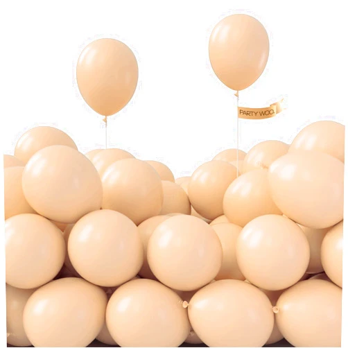 PartyWoo Nude Balloons, 50 pcs 5 Inch Boho Apricot Balloons, Beige Balloons for Balloon Garland or Balloon Arch as Party Decorations, Birthday Decorations, Baby Shower Decorations, Apricot-F05