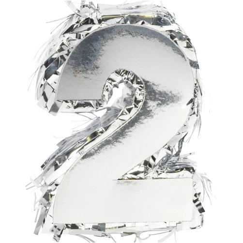 Amscan Stunning Silver Foil Number 