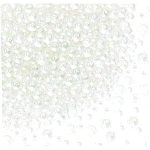 PENTA ANGEL UV Resin Bubble Beads Penta Angel 100g 0.4 to 3mm No Hole Round Clear Tiny Miniature Water Droplet Bead Fillers for DIY Shaker Resin Molds Pendant Jewelry Making (Clear)