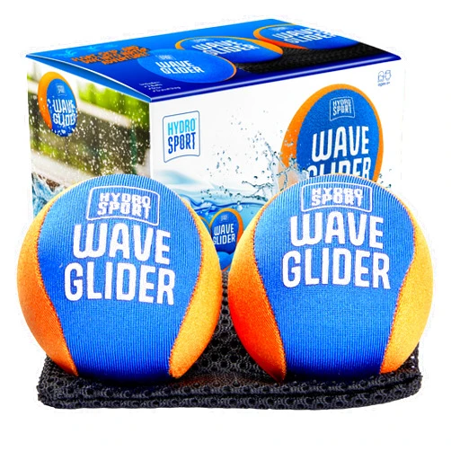 HydroSport Wave Glider Water Skipping Ball Set - Waters Skip Sports for Beach, Pool, Ocean, Lake - Swim Travel Fun Toys & Games for Kids, Teens, Adults & Family - Swimming Walker Balls - Gifts for Boys