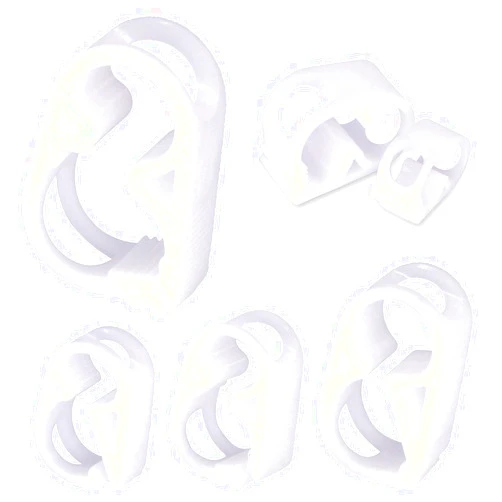 Glarks 40-Pieces 4 Szie Shut Off Plastic Tubing Hose Clamps Single Position and Adjustable Open to Complete Closure Clamps for Tubing 1/8'' - 1/2''