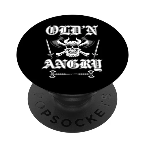 OORT 33 production OLD'N ANGRY cranky older men design PopSockets Standard PopGrip